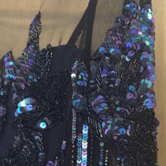 PARKER BLACK Bailey Embellished Mesh Dress - Picture 4 of 15